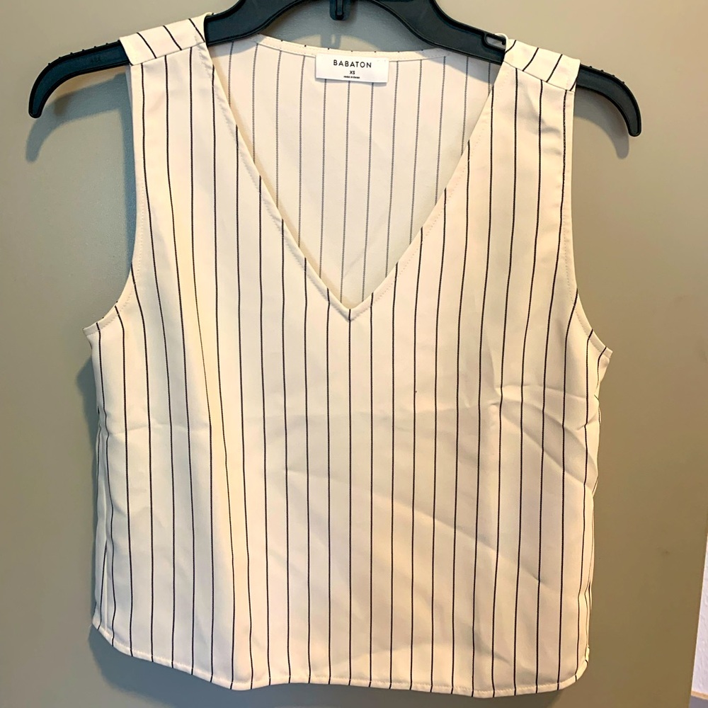 Aritzia Striped Babaton Blouse, Size: XS